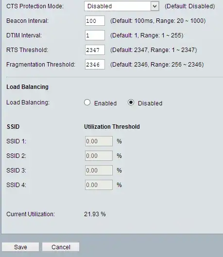 Part of the administrative interface in question