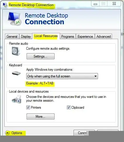 restore to host desktop