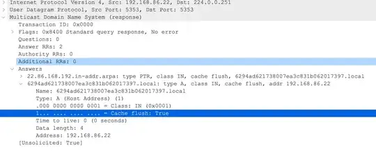 mDNS response in Wireshark