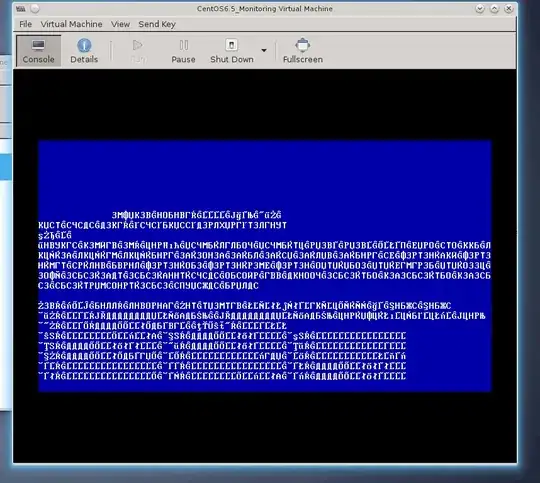 Screenshot of problem