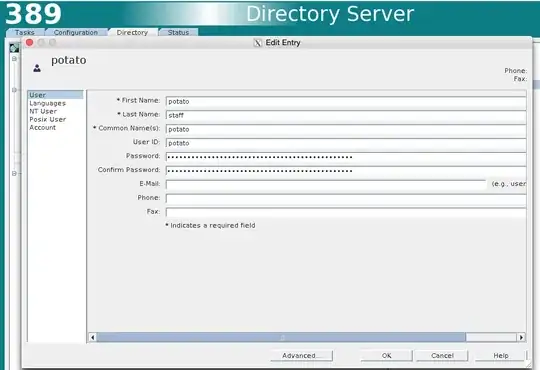 Example of user in the 389-DS