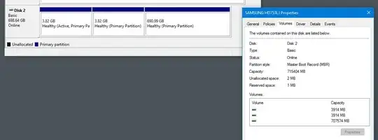 Disk Management screen shot