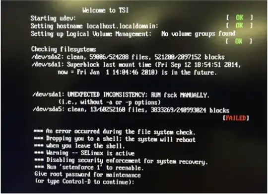 boot error