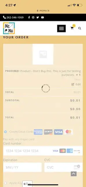 Mcmo.is/checkout payments blocked 1