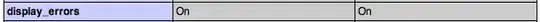 This is the value of my display_errors