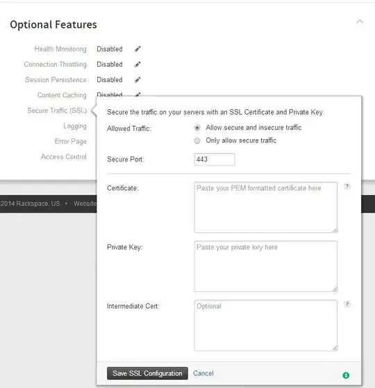 Editing SSL settings on a Cloud Load Balancer