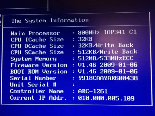 Controller Card Information