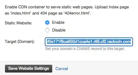 Cloud Files container settings