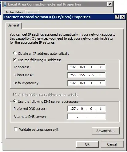 External Network Setup