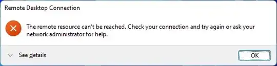 error message