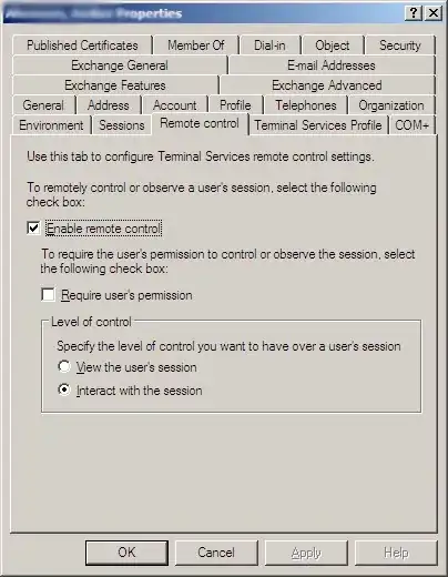 ADUC User Remote Control tab
