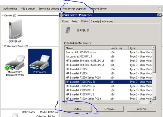 adding just drivers to terminal server