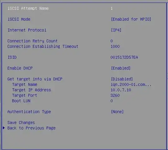 Boot from iSCSI "Attempt" configuration