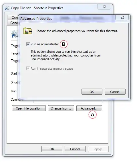Shortcut Advanced Dialog