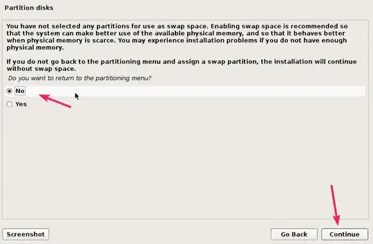 IMAGE - do you want proseed the instalation without the swap partition ?