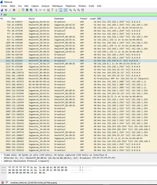 Wireshark capture
