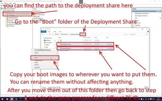 Copy the boot images to a different location