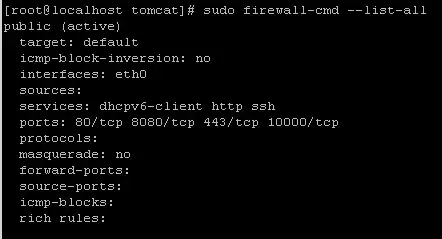 firewall current status
