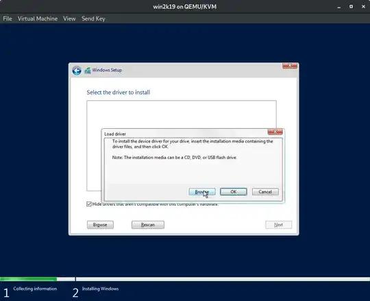 Windows Load Driver dialog