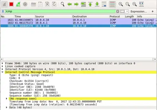 wireshark capture of h4