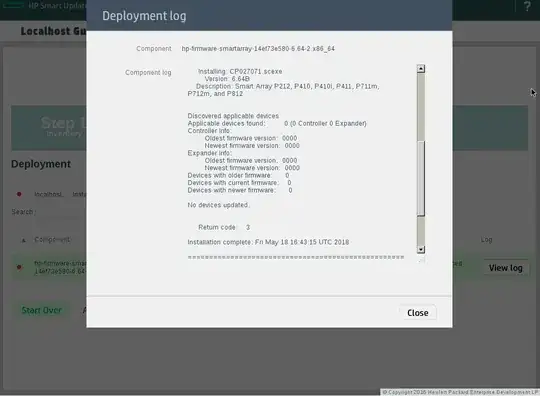 Deployment Log showing "no devices updated"