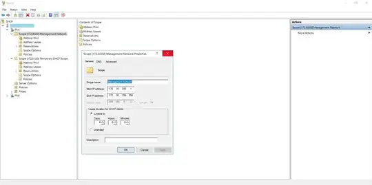 DHCP Server configuration