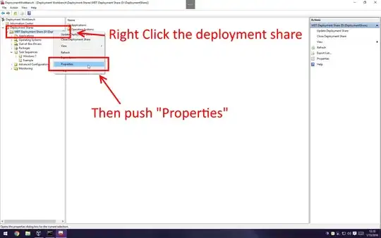 Open the Deployment Share Properties