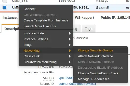 Change Security Group