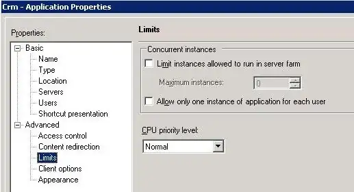 Application Properties