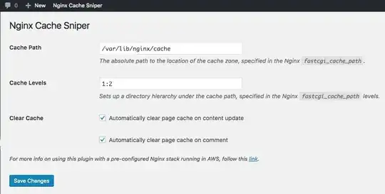 Cache Sniper settings page