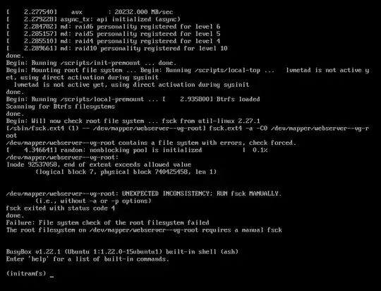 Screenshot of Ubuntu install booting