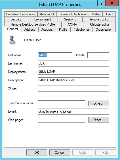 Gitlab LDAP user properties