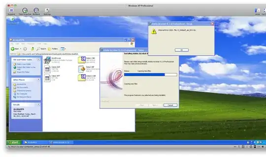 Screenshot of Error