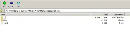 7z file manager view inside .wim