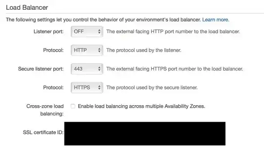 I've turned off the HTTP port because I only want the api to be called with HTTPS