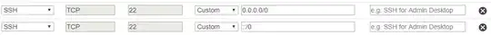 Security group for SSH ec2 Instance