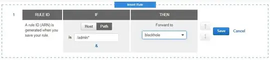 Illustration from AWS console creating the rule described here