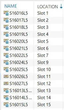 Veeam Tape List