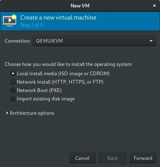 New VM step 1