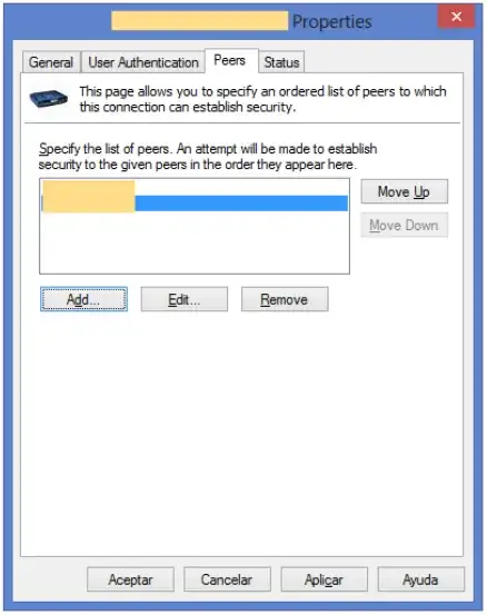 Connection properties