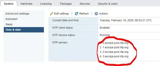 ESXi time & date settings