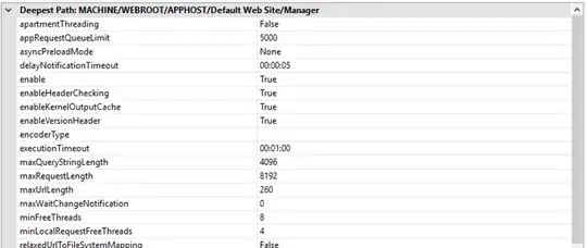 IIS settings