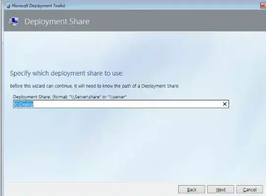Specify which deployment share