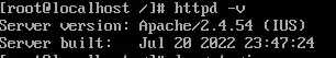 httpd -v