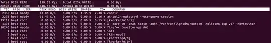 iostat screenshot