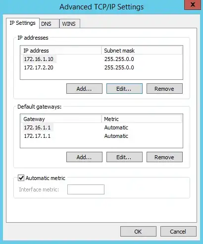 IP settings