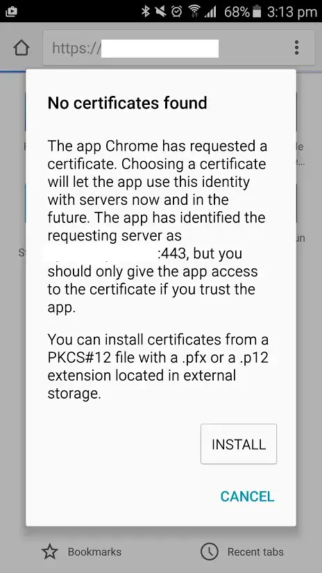 Mo Certificates Found