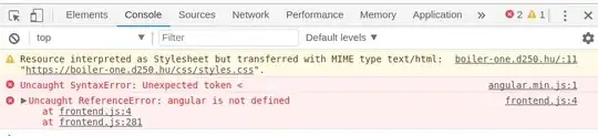 Browser side error
