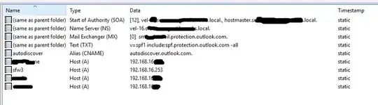 host info in dns