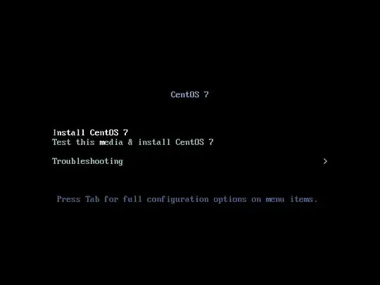 CentOS 7 Boot: Install CentOS 7